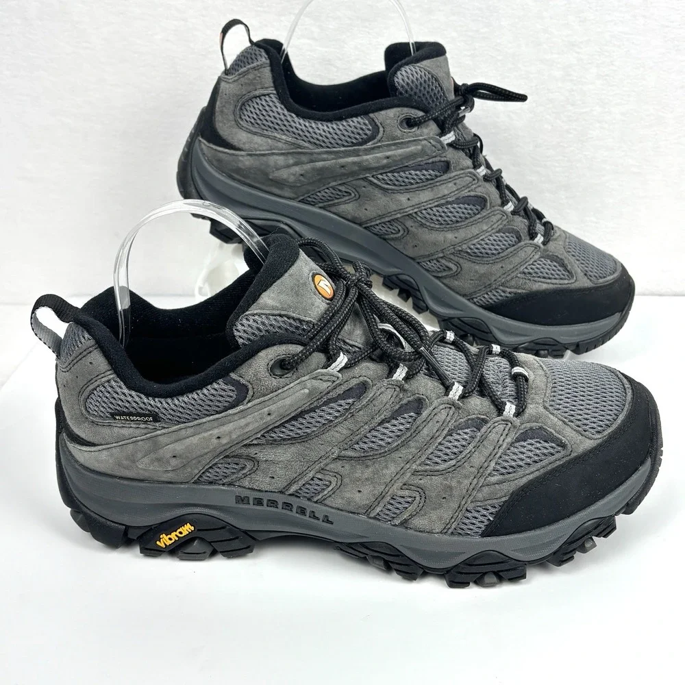Merrell Moab 3 Waterproof Hiking Shoes Men’s 11 WIDE Gray Vibram J035855W EUC